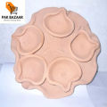 Clay Pot Diya Plate (Oil Lamp) - Home Decor - Festival| Clay Crockery Pots | Earthen Crockery Pots | Terracotta Crockery Pots. 