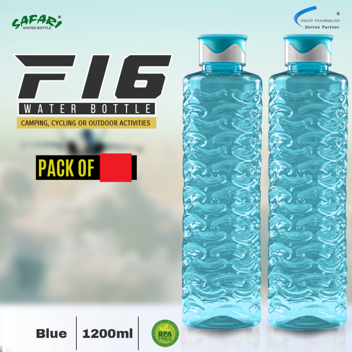 Plastic Water Bottles Super Cool Water Drink Bottles Fridge and Refrigerator Water Bottles Smart Drink Plastic Water Bottle Fridge Water Bottle for Gym, Home, Travel, School, Kid, Juice, Drinks High Quality Multi Color 1.2 Ltr Each