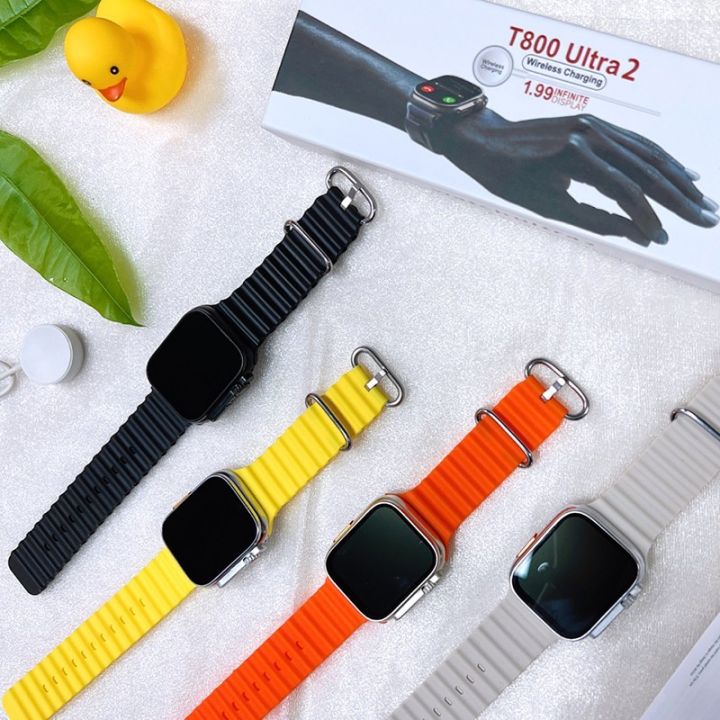 T800 Ultra 2 Gesture Mode New features  Ultra Series 8  Smart Watch Full Touch Bluetooth Call 49MM Dial Size Built-in Game, Bluetooth Calling Smartwatch