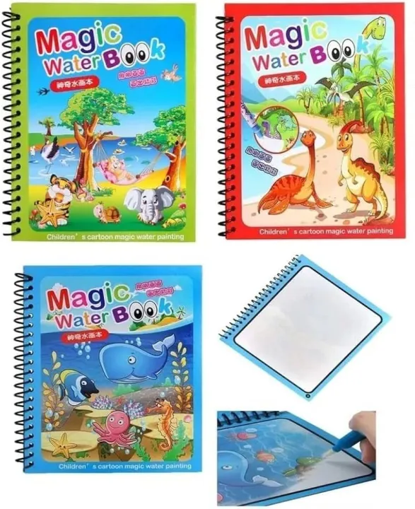 Magic%20Water%20Book%20Painting%20Drawing%20Coloring%20Board%20Book%20Doodle%20&%20Magic%20Water%20Pen%20-%20Image%204