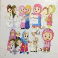 Eidi Tuck Cards with Envelopes Big Size for Kids Eidi Envelopes - Pack of 10. 