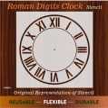 Roman Digits clock Reusable Stencil For wall Painting Art DIY Home Decor, Album Crafts and Canvas ID 426. 