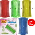 AZ® SAIRA BRITTLE SMALL MULTI-COLOR ANTI-LICE DUST COMB FOR KIDS AND SENSITIVE HAIR/SKIN BOX (36 PEICES). 