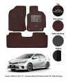 TOYOTA COROLLA 2009-2021 CAR FLOOR MAT | LUXURY LEATHER STYLE 7D MAT | ANTI SLIP CUSTOM FIT EM LEATHER CAR MAT. 