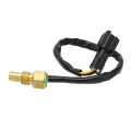 Water Temperature Sensor, Long Life Span Excavator Coolant Temperature Sensor Wear Resistance Brass Easy To Install Corrosion Resistance for EC160B. 