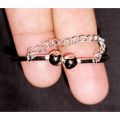 Baby Girls/Boy Silver Hand Kara/Foot Kara -Pack Of 02. 