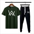 AW allen walker printed summer half sleeves round neck tshirt&trouser for men and boys recommended article of summer collection. 
