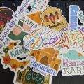 25pcs RAMADAN sticker pack for the month of ramzan fasting islam islamic children muslims religion ideal for journals. 