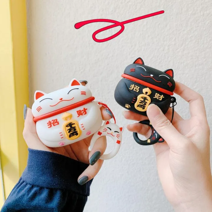 New%203D%20Cartoon%20Silicone%20Protective%20Case%20for%20AirPods%20Pro%20-%20Cute%20Character%20Design%20with%20Hanging%20Strap%20-%20Image%202