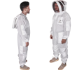 3 Layers Ventilated Bee Suit - Ultra Breeze Full Body Beekeeping Suits for Men & Women Beekeeper Bee Keepers with Fencing Veil Hat Hood (Small to 4XL Size Available). 