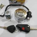3 Pcs Lock Set (Ignition+Handle+Petrol Tank Cap) with Stylish Folding Key for 70cc Motorcycle. 