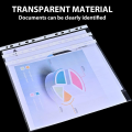 100 Pages A4 size Sheet Protectors - Clear and Durable-A4 Clear Plastic Punched Pockets File Paper Protector. 