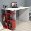 Study table / laptop table Home office desk-TWST42-white and red. 