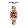 MATEYOYO Women Watch Diamond Steel Wristwatch Elegant Gifts Fashion Ladies Watch Small Clock Steel Band Quartz Wrist Watches Casual Festival Gift with Exquisite Box. 
