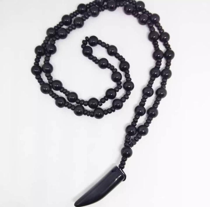 Best Quality Black Men Beads Locket Necklace Pendant for Boys and Men