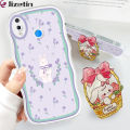 Jizetin for Huawei Nova 3i Back Cover + Free Pop Socket Flower Basket Bunny Soft Wavy Shape TPU Phone Case For Girls Boys. 