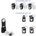 6 Pack Charcoal Filters Compatible for Breville BWF100 Machines, Breville Espresso Machine Water Filter Parts. 