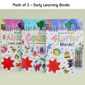 Alphabet letters and counting with 100 Stickers 3 Colors for Kids - Pack of 3. 