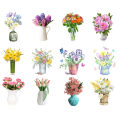 Bathroom Wall Decal Beautiful Potted Flower Wall Stickers Waterproof Vinyl Decals for Home Decor Southeast Asian Buyers' Favorite Wall Sticker for Home Decor. 
