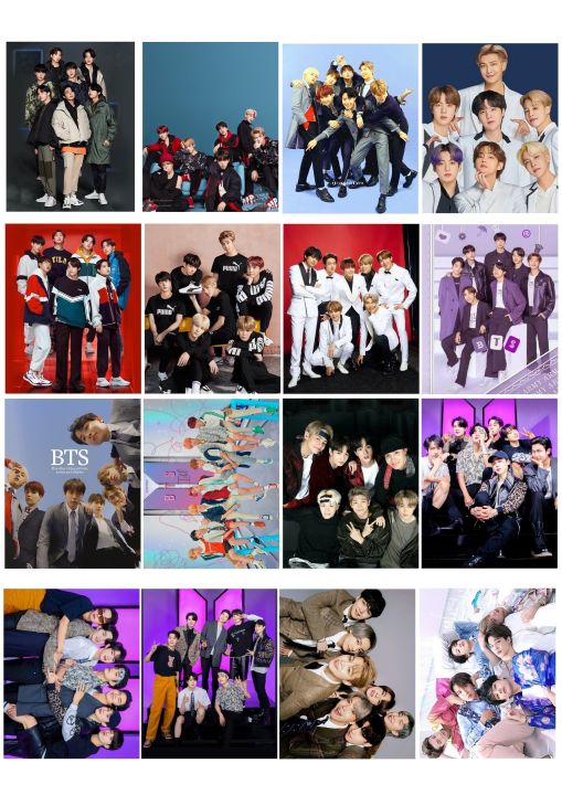 BTS mini Cards set of 16 cards