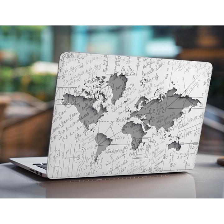 Physical formulas World map Laptop Skin Vinyl Sticker Decal, 12 13 13.3 14 15 15.4 15.6 inch Laptop Skin Sticker Cover Art Decal Protector Fits All Laptops