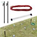 Golf Club Alignment Aid Ball Position Scores, Equipment Golf Direction Indicator, for Aiming Full Swing Trainer Golfer Posture Correct. 