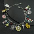 Cartoon Gravity Falls Bill Cipher Figure Toys Gravity Falls Bracelet Alloy Metal Charm Bracelets For Fans Toys Gifts. 