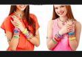 Rubber Loom Bands (300 Pieces) DIY Toys For Kids Lacing Bracelets Girls Gift Hair Rubber Bands Refill Make Woven Bracelet craft kit. 