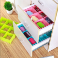 4pcs/Set DIY Drawer Divider Household Storage Organizer Partition Board for Socks Underwear Organize the grid Drawer Partition. 