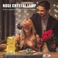 Crystal Diamond Table Lamp, Color Changing Touch Lamp USB Romantic Rose Diamond Table Lamps, Remote Touch Creative Lights for Bedroom Living Room Party Dinner Décor Crystal Lamp Diamond Lamp Night Light Lamp RGB Touch Table Lamp. 