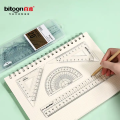 4 in 1 Multipurpose Geometry Set Scale ruler D Protector and set Square Best Quality Drafting Tools Math Geometry Tools Math Ruler for Students , Geometry box For Girls and Boys Buy2Enjoy. 