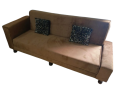 Sofa Combed Aram Design 3 Seater Stylish Brown Colour Can be Customised {{ Special offer } Available...... 
