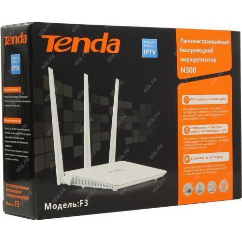 Tenda F3 300Mbps Wireless Router - White