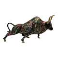 Fighting Bull Statue, Bull Sculpture, Brass Fighting Bull, Brass Decoration Item, Brass Bull Home Décor.. 