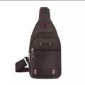 Men's Shoulder Bag Waterproof Oxford Cross Body Chest Bags Double Layer Zipper Bag High-Capacity Messenger Bag Male Waist Fanny Pack Bag Travel Phone Pouch Fashion Chest Bag. 