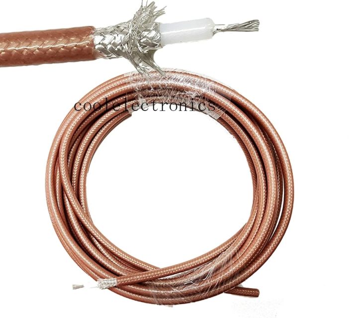 10m RG400 Double Shielded Copper Braid RF Coaxial cable Connector Coax Cable RG-400 Cable 50ohm 50cm 1m 2m 3m 5m 15m 20m