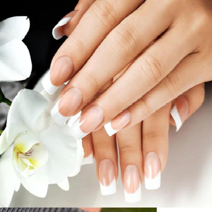 White French Transparent Nails Full Cover Square Head Manicure Nails 100 pcs