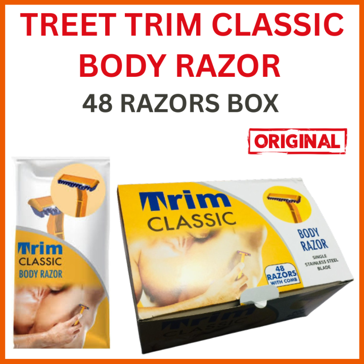 Treet Razor Pink Treet Trim Classic Body Razor With Comb (48 Razors Pack) Original Trim ...