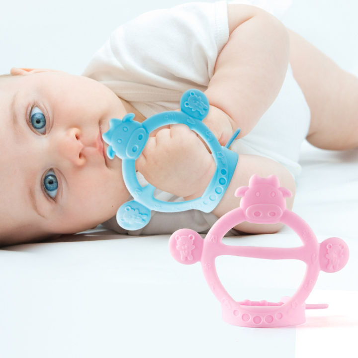 Adjustable Wristband Silicone Baby Teether – Safe, Soft, & Fun Teething Toy for Infants – Adjustable Wristband for Easy Use and Sore Gum Relief