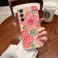 For Samsung Galaxy A25 5G Case Soft Blue-Ray Oil Painting Flowers Silicone Cases for Samsung Galaxy A25 Back Cover. 
