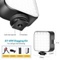 New AY-49H Vlogging Video Shooting Kit For Mobile Phones - Youtube - Tiktok  Tripod Kit With Microphone - Photography LED Light And Bluetooth Remote - Multi Angles-Flexible - All in One - Can Be Used As Selfie Stick. 