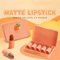 Dragon Ranee 5 Colors Small Lipstick Set Cute Portable Matte Lipstick. 