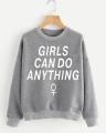 Ladies Printed Sweatshirt For Women. 