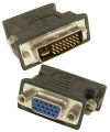 DVI to VGA Connector DVI 24+5 Male Convert To 15 Pin VGA Female Cable Adapter Converter For PC. 