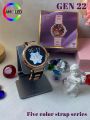 New Gen 22 Ladies Smart Watch - AMOLED Display - Diamond Designed Strap. 