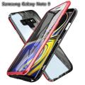 【 Miga Plaza 】 For Samsung Galaxy Note 9 Magnetic Case 360 Front+Back double-sided 9H Tempered Glass Case For Samsung Galaxy Note 9 Metal Bumper Case. 