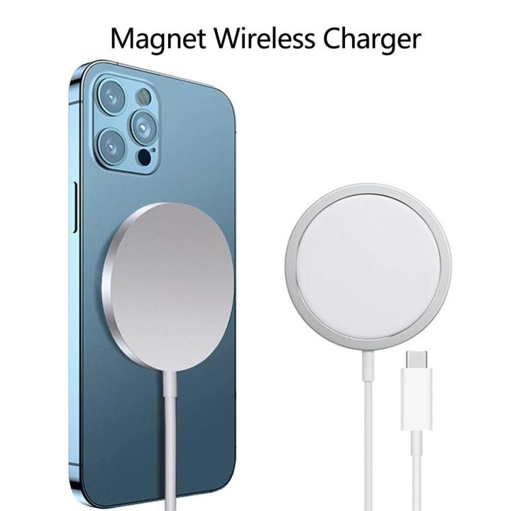For Apple Iphone series MagSafe wireless charger Magnetic Wireless Charger Pad for iPhone series MagSafe Charger 15W Fast Wireless Charge With a Cable