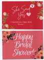 Greeting Card pack of 4 with envelope and 4sticker best gift happy birthday card nikkah mubbarak card anniversary card wedding card charismas card bridal shower card. 