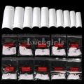 50 Pcs White French Artificial Nails. 