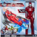 Hasbro: MARVEL TITAN HERO SERIES: IRON MAN WITH BATTLE RACER (A7363). 
